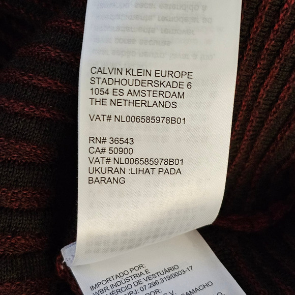 Calvin Klein Merino Blend V Neck Sweater Size XL - Picture 4 of 6